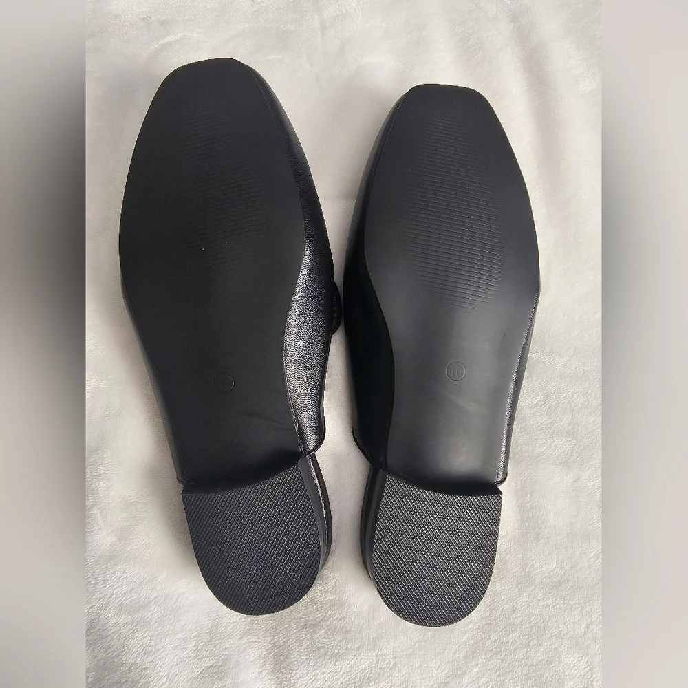 Corkys Black Loafers with Silver Accent